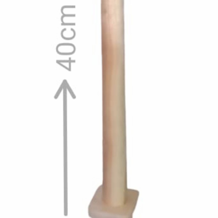 Best Seller Kaki Meja 40Cm Kayu Bulat Lurus