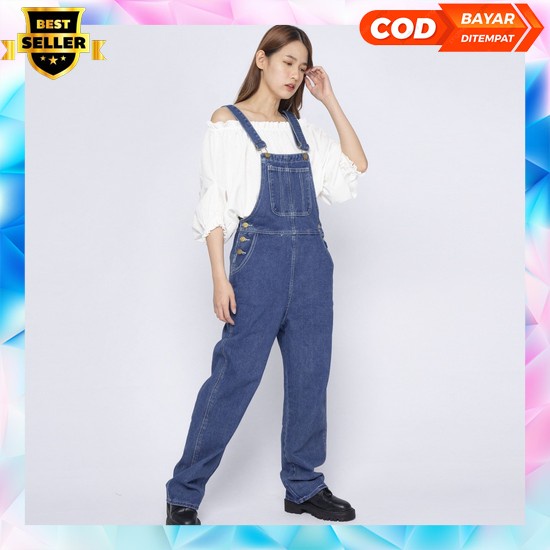 Overall Jeans Wantia Korea Jumpsuit Jeans Wantia Premium Celana Kodok Jeans Wanita Kekinian Baju Ove