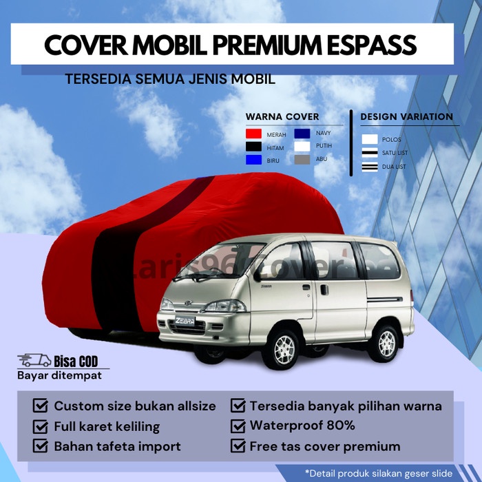 Body Cover Mobil Espass Sarung Penutup Mantel Mobil Espass