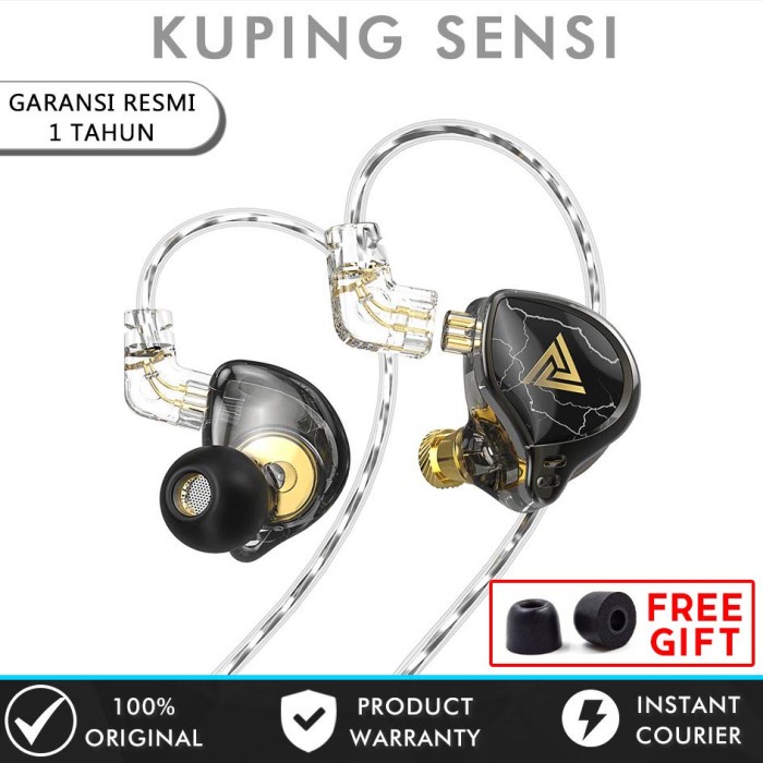 Terlaris Qkz X Hbb Titanium-Coated Diaphragm Driver Hifi In Ear Earphone