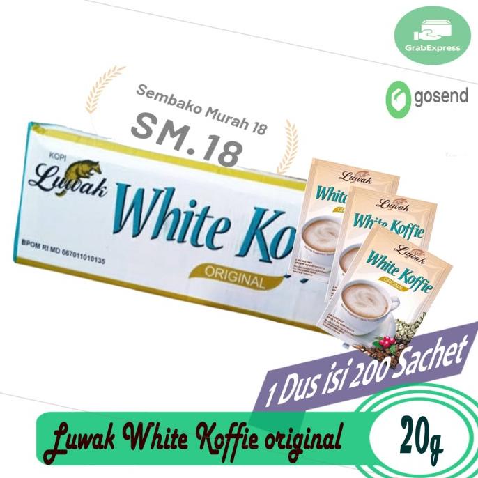 

Luwak White Koffie Sachet 20G Per Dus Isi 200 Sachet - Grosir