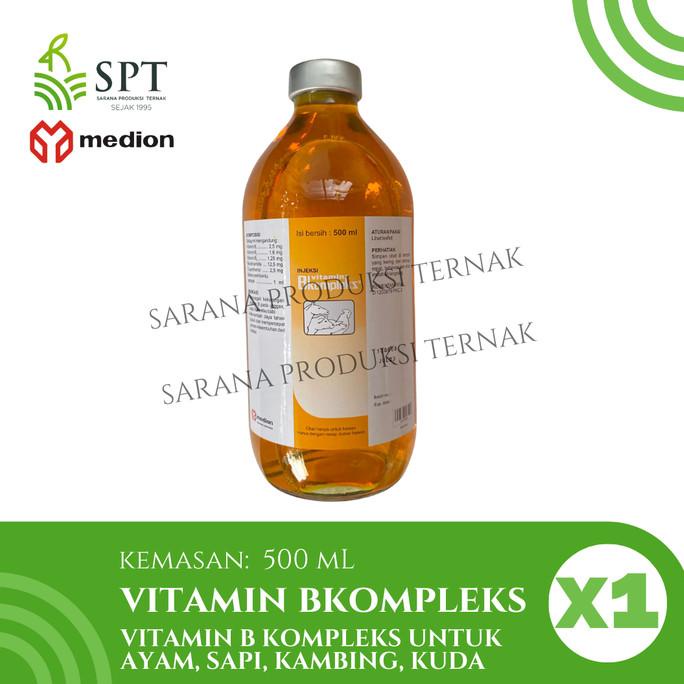 %%%%] MEDION INJEKSI VITAMIN B KOMPLEKS 500ml VITAMIN AYAM SAPI KAMBING KUDA