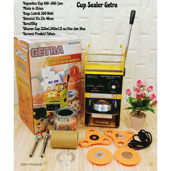CUP SEALLER GETRA/MESIN CUP ES/MESIN PEREKAT