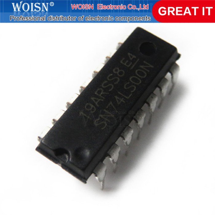 10 Pcs Sirkuit Elektronik Sn74Ls92N Sn74Ls00N Sn74Ls02N Sn74Ls04N