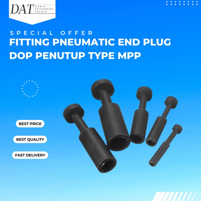 MPP 10 Fitting End Plug Connector Pneumatic Dop Penutup Slip Lock 10mm