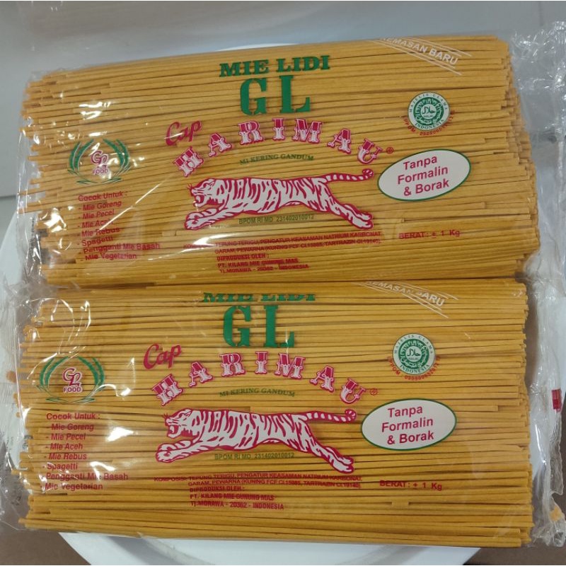 

Mie Lidi GL Cap Harimau Mi Kering Gandum 1kg