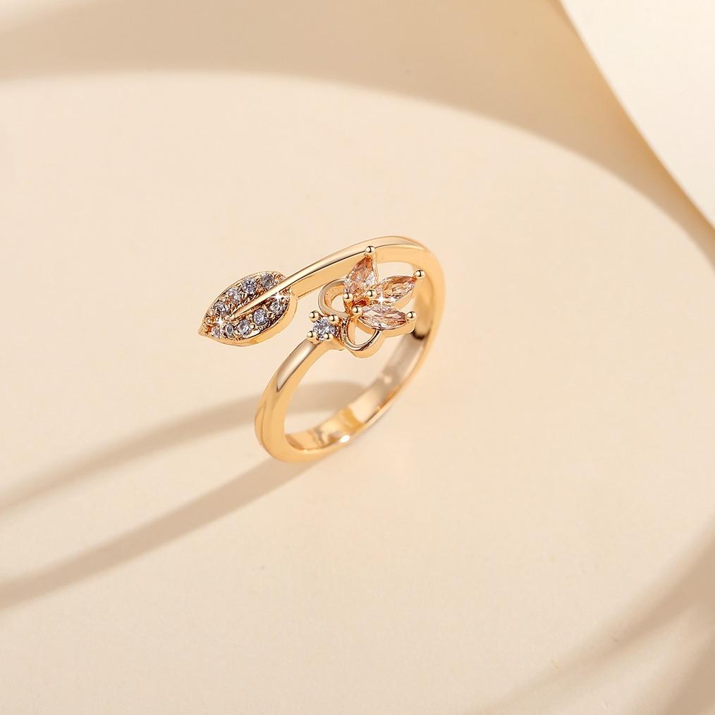 Terbaik Lanme Jewelry Cincin Kupu -Kupu Titanium Wanita Korea Fashion Aksesoris Cincin Model Perhias