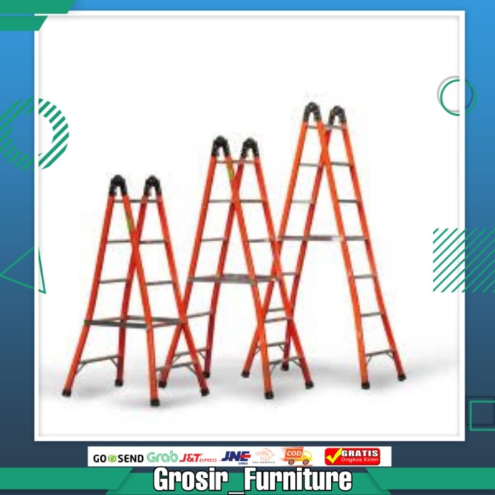 Bestseller Tangga Bina Karya Type Kf Tangga Lipat Aluminium Kf Bina Karya