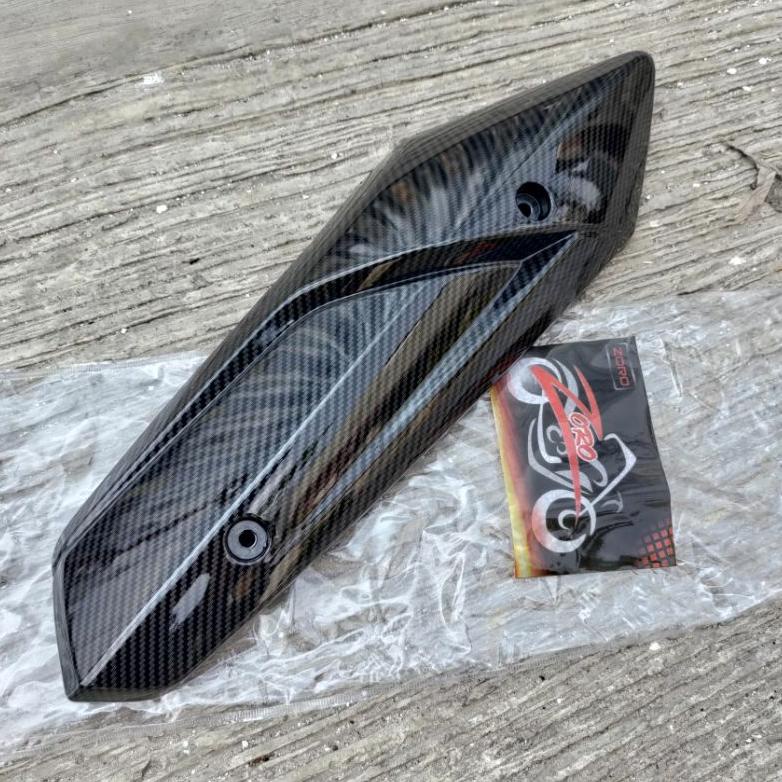 Update Cover Tutup Knalpot Carbon Mio M3 / Mio 125 / Mio Z / Fino 125 / Xride 125 / Soul Gt 125 New 