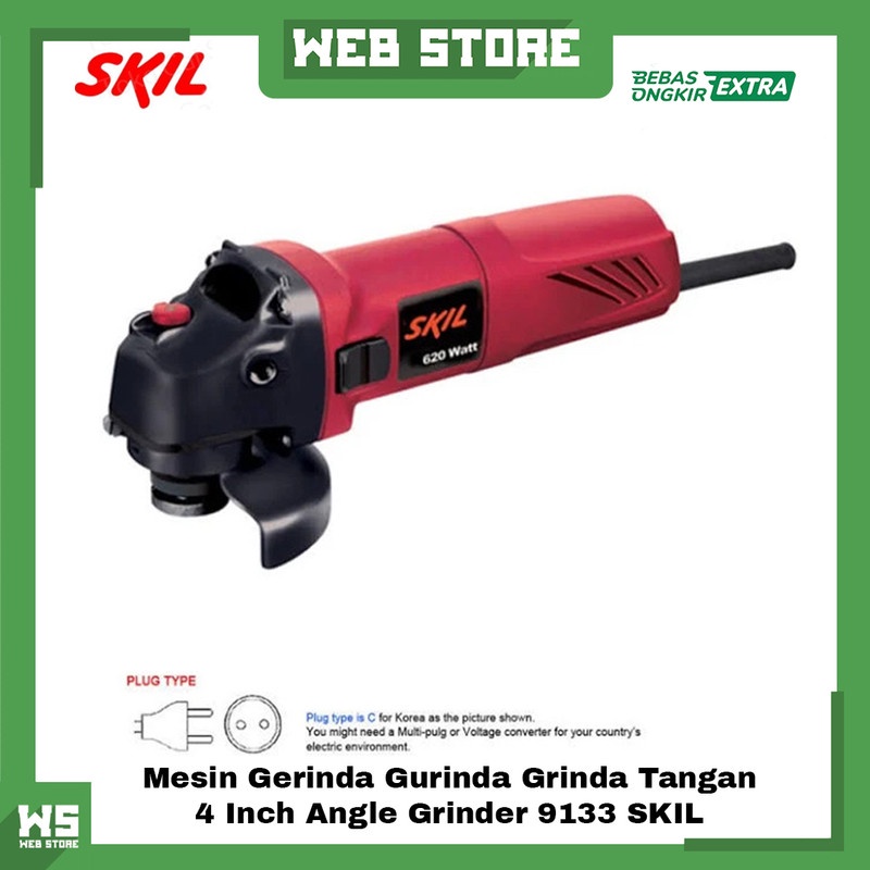 Mesin Gerinda Gurinda Grinda Tangan 4 Inch Angle Grinder 9133 SKIL