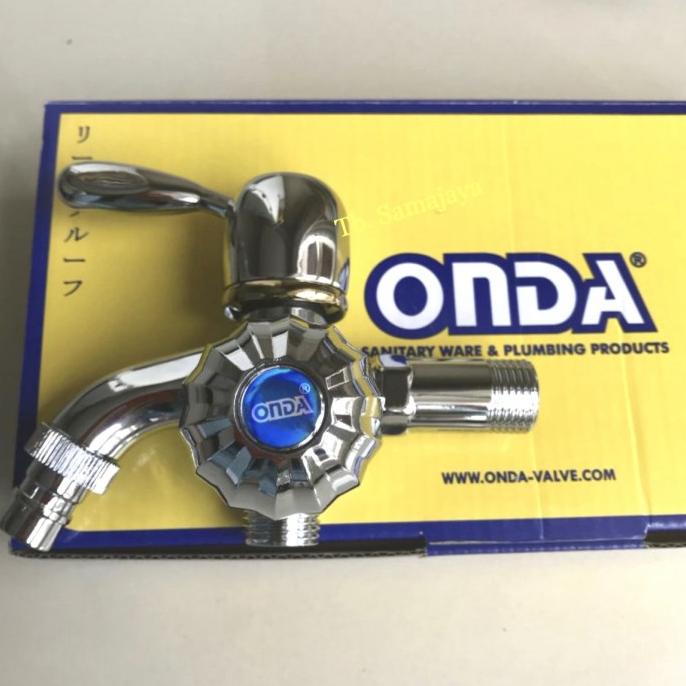 Kran Cabang Onda Ukuran 1/2". Keran Air Untuk Mesin Cuci Dan Shower