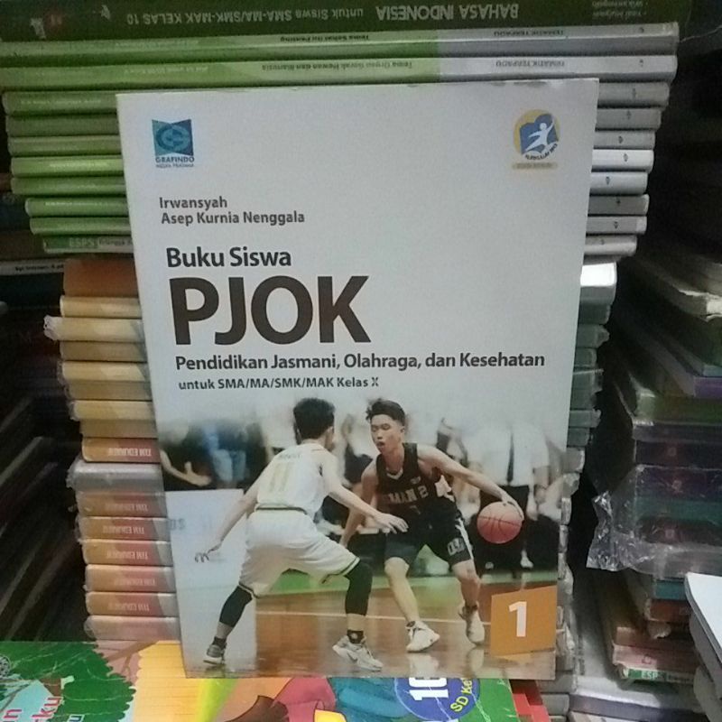 buku siswa PJOK pendidikan jasmani olahraga dan kesehatan 1 untuk SMA kelas 10 penerbit grafindo