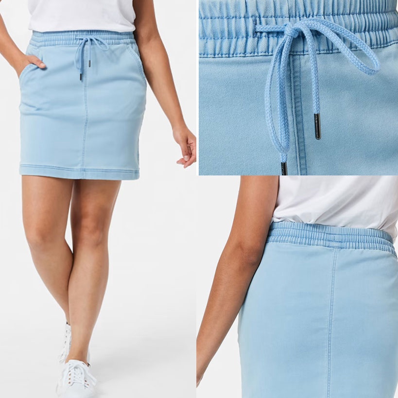 ROK DENIM WANITA ANKO07 KNIT DENIM SKIRT