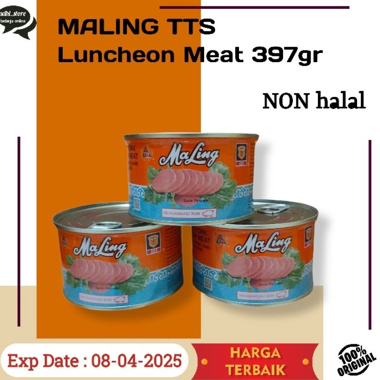 

trxp6P0b Maling TTS Canned pork Luncheon Meat 397gr ( NON HALAL )