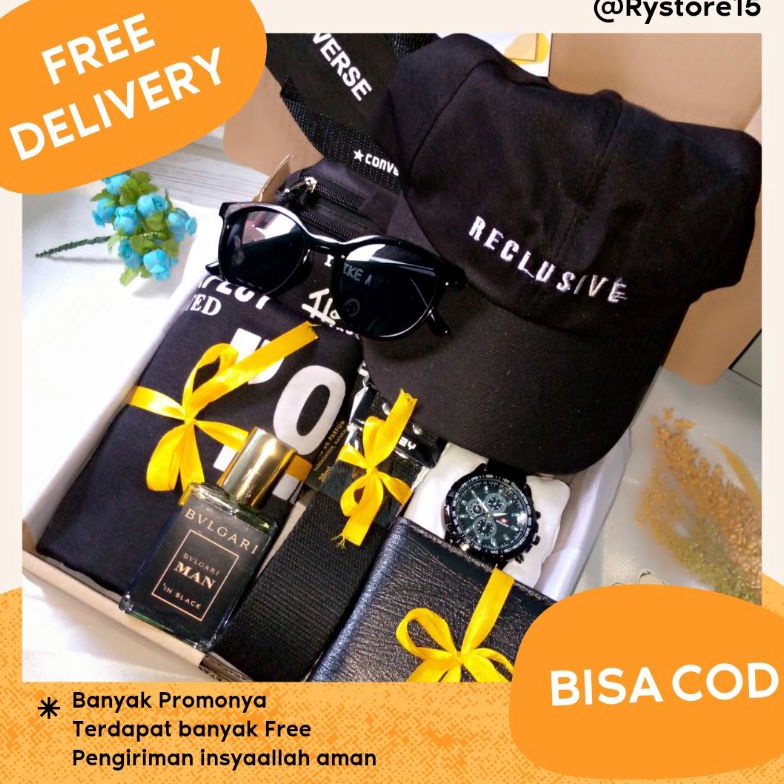 

Modern.. Paket Gift Box Hampers/Hempers Kado Buat Cowok/Pria Ulang Tahun Murah - CC15 ERT