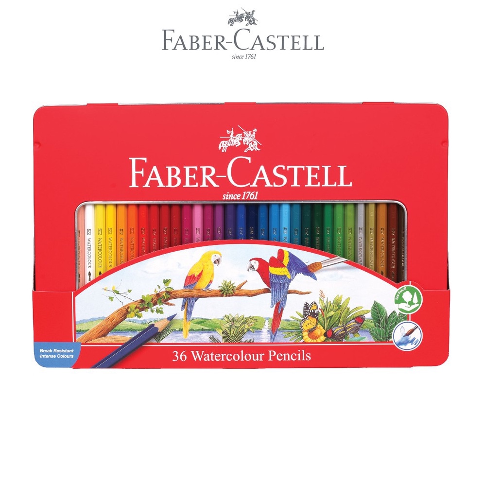 

Diskon Faber-Castell Watercolour Pencils 36L Tin Case 03Y