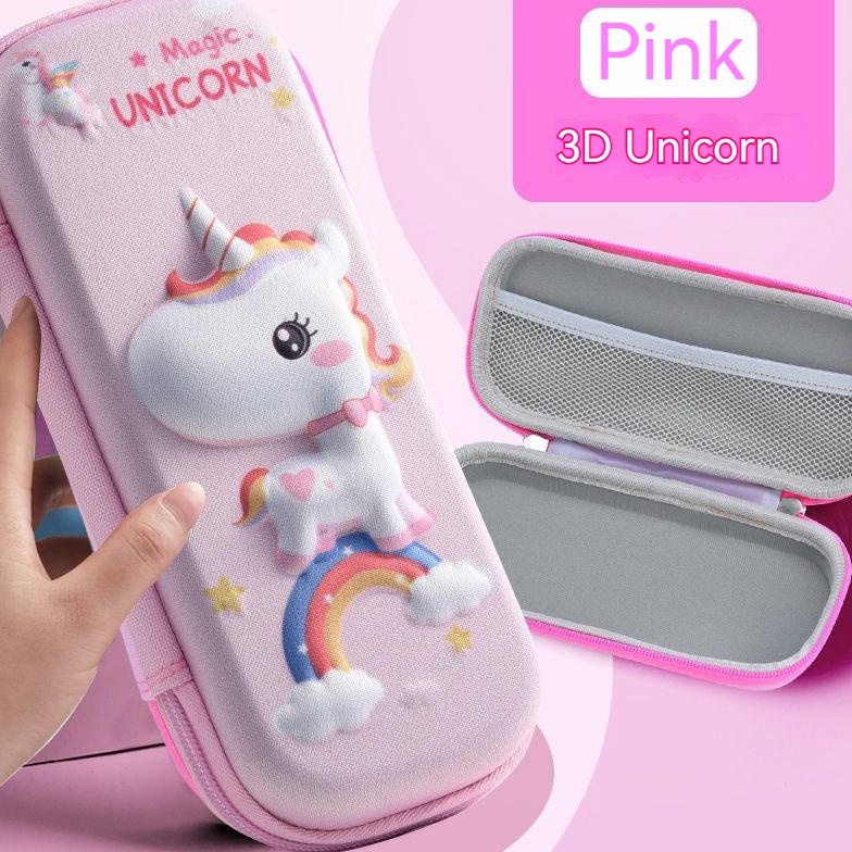 

Miliki Tempat Pensil 3D / Pencil Case Cute Box Unicorn Kawaii Stationery JRT