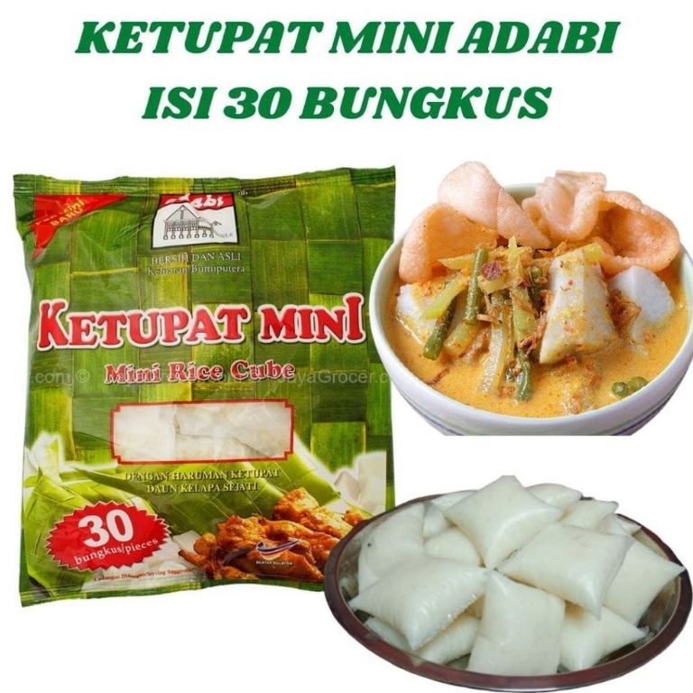 

Murah banget Ketupat mini adabi 1 pak isi 30 x 20 gram CH7
