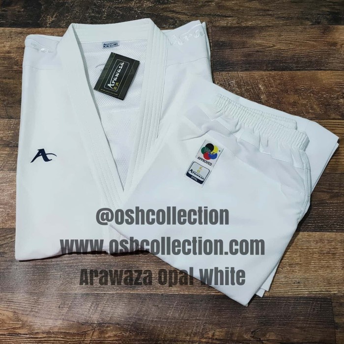 Arawaza Opal White Wkf Approved Karate Gi
