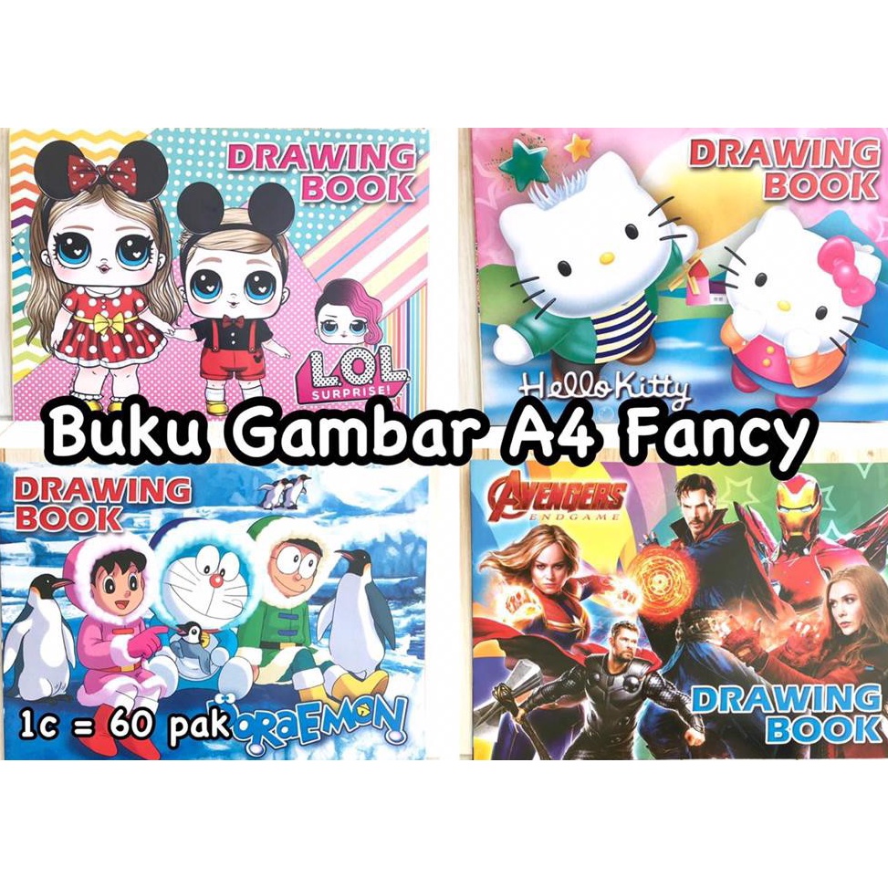 

VI83 (10 pcs) Buku gambar fancy A4 (1 pak isi 10 pcs) ✹Best Seller