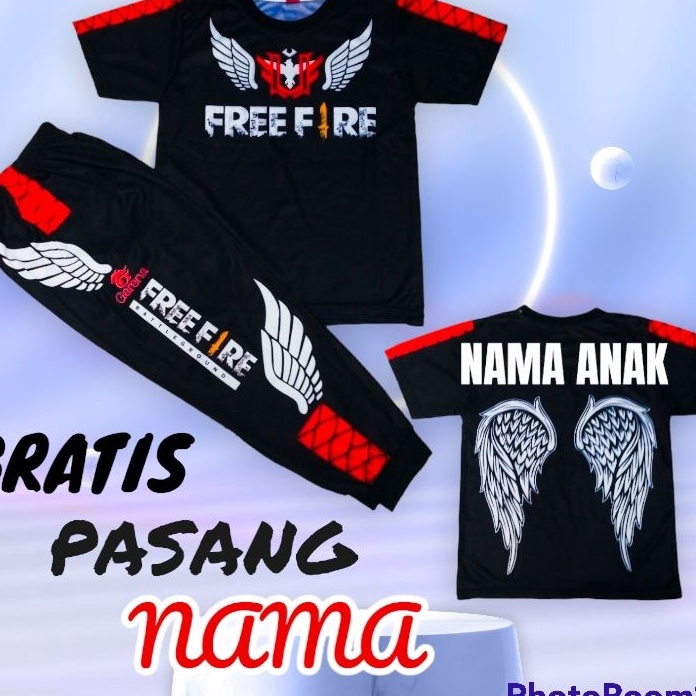 ✰ SETELAN BAJU GAMING BNL/SETELAN CELANA BNL/SETELAN BAJU ANAK FREE FIRE, SETELAN BAJU ANAK LAKI LEN