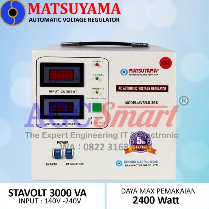 Stavolt Stabilizer Matsuyama AVR-LD 3GS 3000 VA 3000 Watt