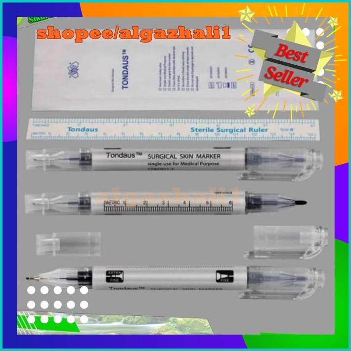 TONDAUS SURGICAL SKIN MARKER PEN PENA SULAM ALIS ANTI AIR SPIDOL GRATIS ONGKIR!!