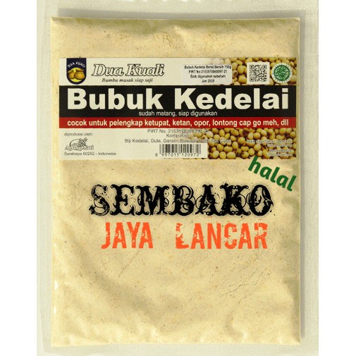 

Bubuk Kedelai Dua Kuali 1 Kg Untuk Ketan/Opor/Capgomeh/Kedelai Bubuk