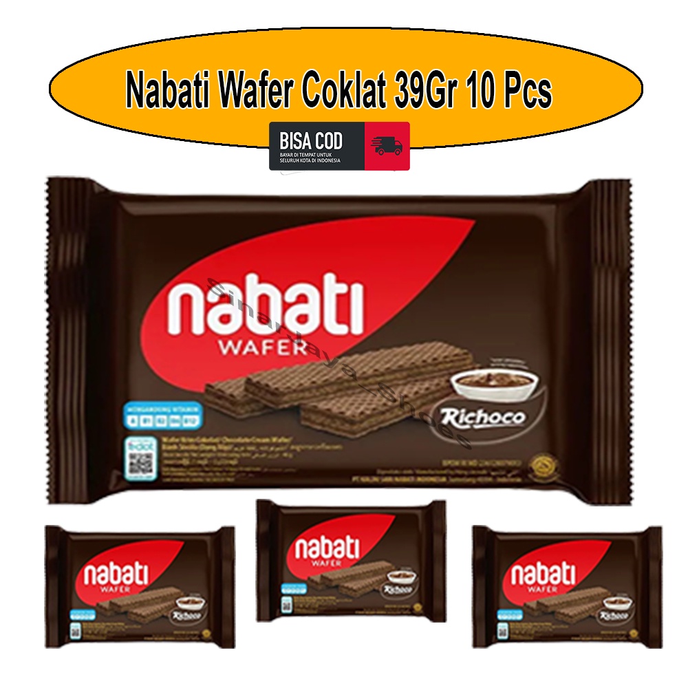 

Nabati Wafer Cokelat 39gr [ 10pcs ] packing lapis bubblewarp