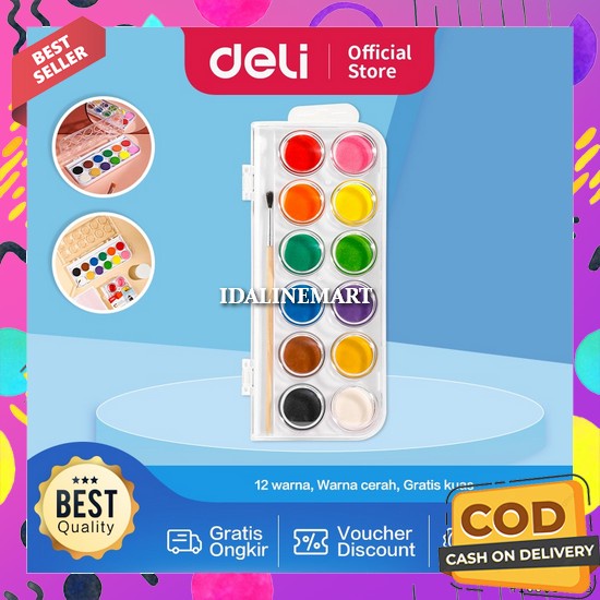 

Watercolour Painting Cat Air Lukis Lengkap Water Color Set Cat Air Anak Set Lengkap Murah Dan Bagus Non Toxic Tidak Beracun Watercolor Set Art Lengkap Semua Warna Cat Lukis Kanvas Padat Cair Deli Watercolor Painting / Cat Air Padat 12 Warna Gratis Kua