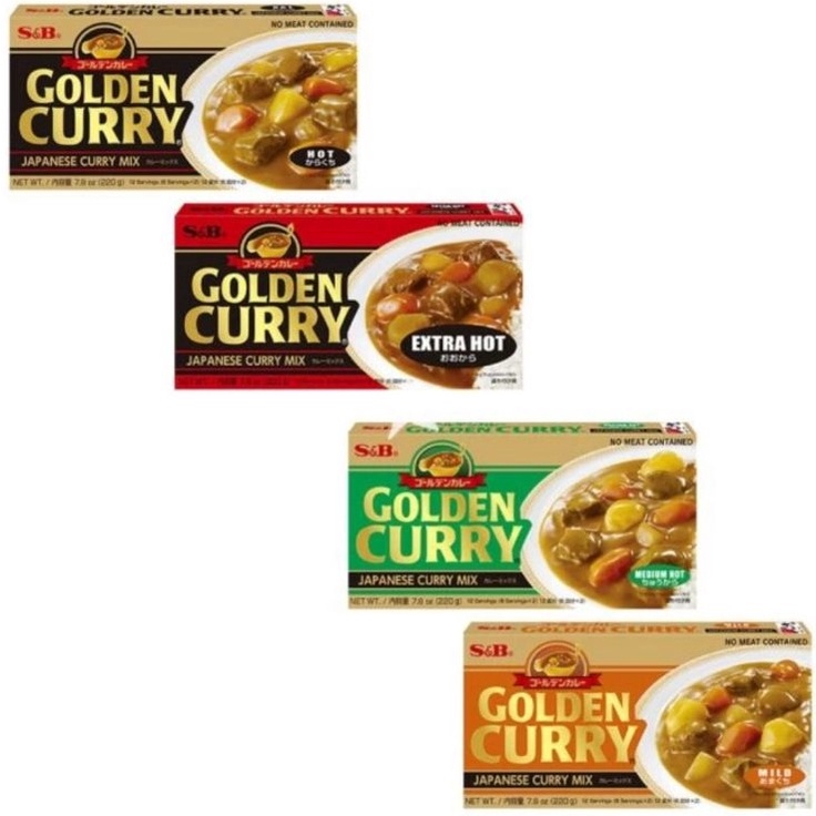 

Stock Banyak S&B Golden Curry Japanese Curry Mix Saus Kari Jepang 日本咖喱 Ready stock