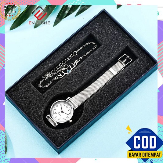 Jam Tangan Wanita Dewasa 2023 Branded Elegan Mewah Kecil Arloji Cewek Korea Untuk Perempuan Waterpro