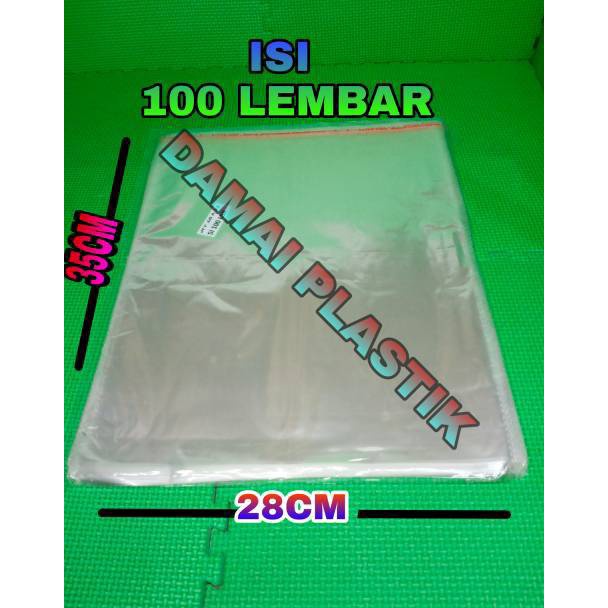 

IQN UKURAN : 28X35 CM Plastik OPP Kemasan Packing baju bening Plastik Baju Seal Lem 25x35 30x37 35x39 9799
