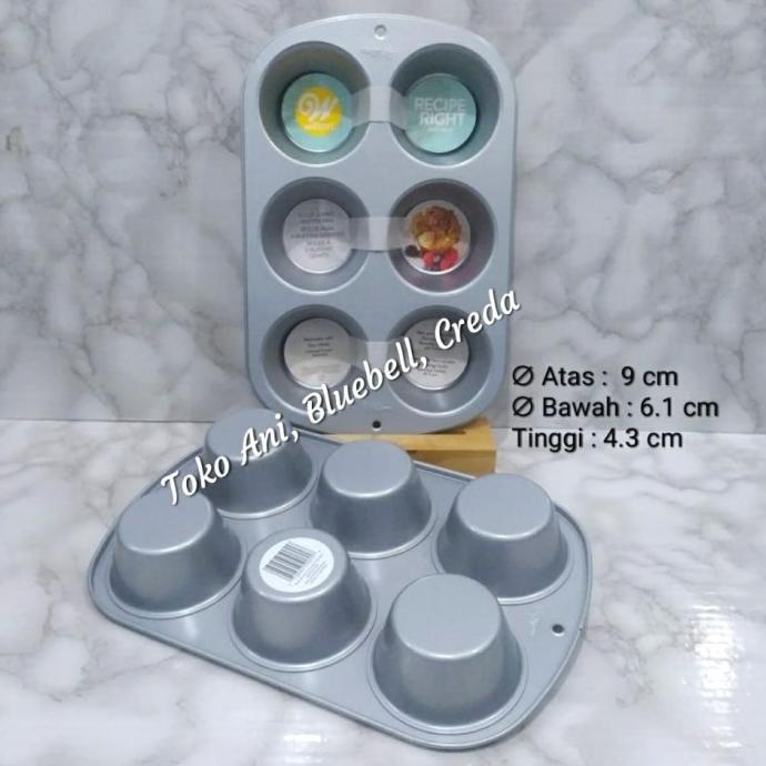Sale Wilton Jumbo Muffin Pan 6 Cup Recipe Rht