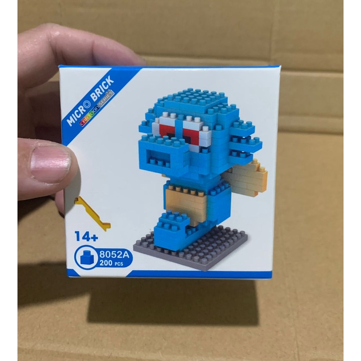 Mainan Balok Pokemon Horsea figure puzzle balok susun puzzle