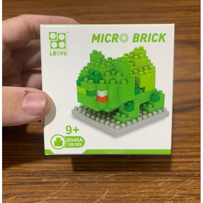 Mainan Balok Pokemon Bulbasaur figure puzzle balok susun puzzle