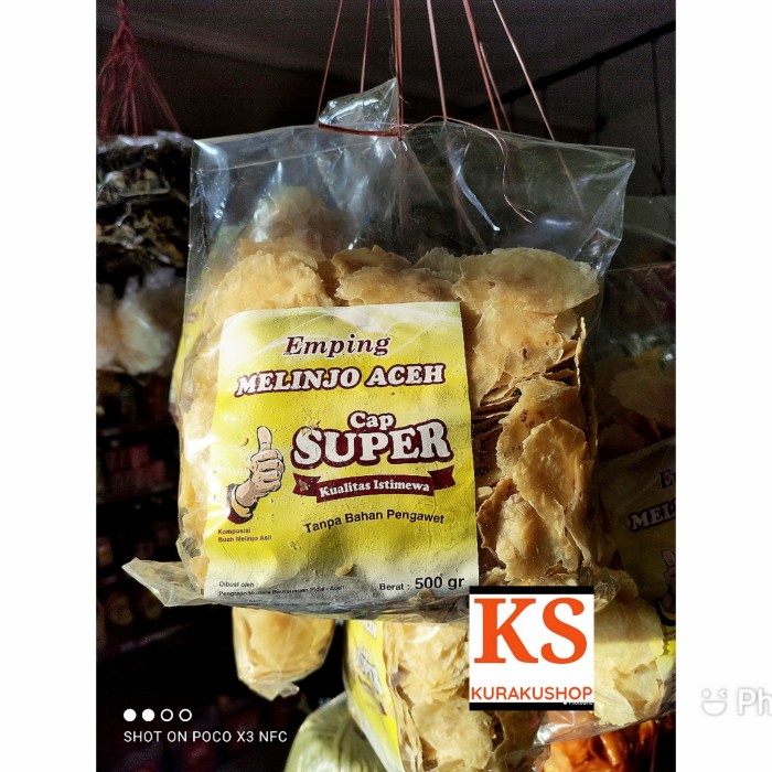 

Emping Melinjo Aceh 500G - Emping Aceh Cap