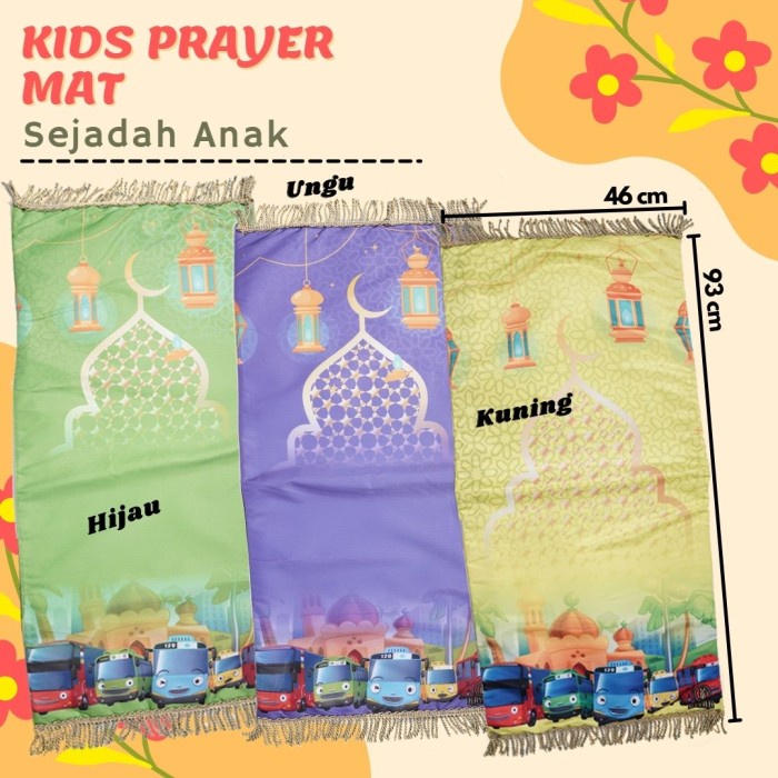 Terlaris Sajadah Sajadah Anak Karakter Tayo/Sajadah Terbaru/Sajadah Anak