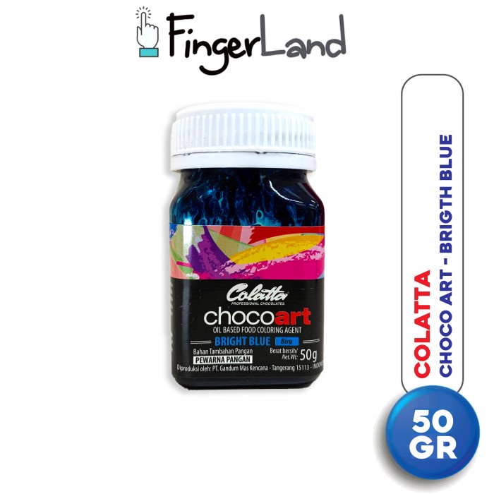 

Terlaris Colourfood Colatta Choco Art Bright Blue 50 Gram Pewarna Makanan