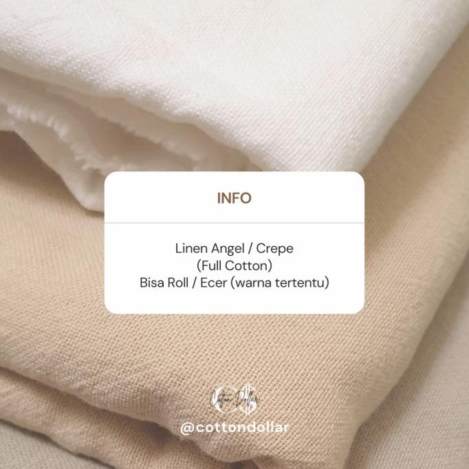 "'''] KAIN LINEN ANGEL CREPE FULL COTTON PREMIUM GRADE A METERAN ECER LILAC