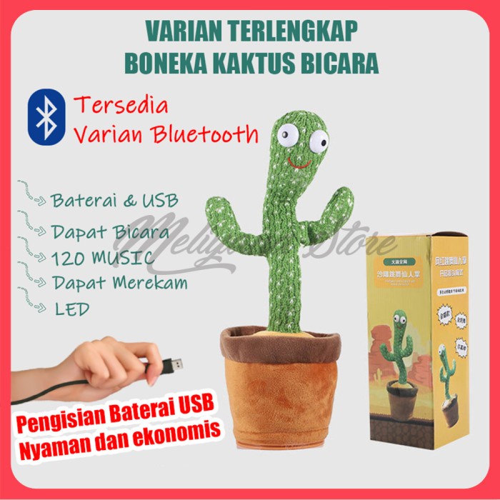 Kaktus Joget Kaktus Goyang - Boneka Kaktus Menari Bicara ORIGINAL