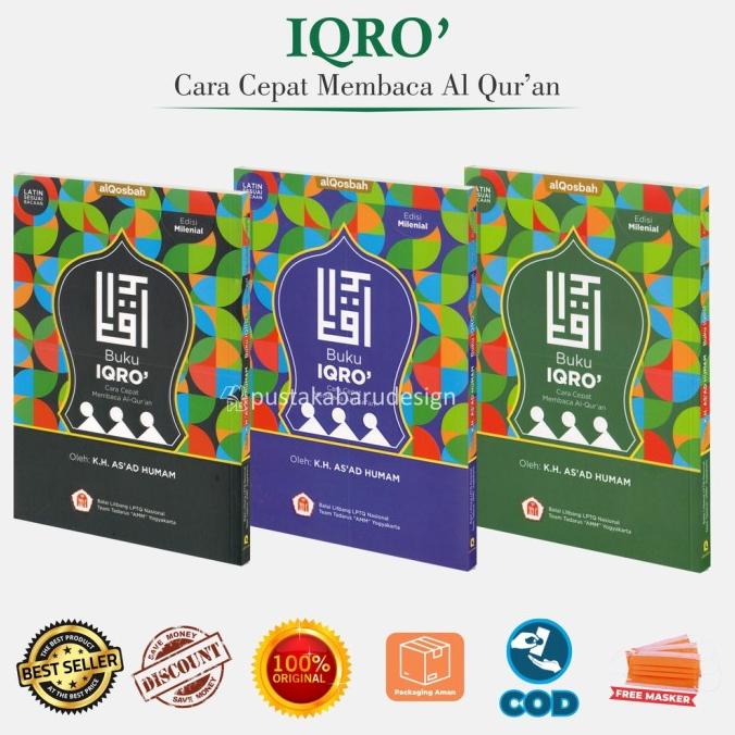 @=@=@=@=] Buku Iqro Anak Iqra Anak Besar Milenial Disertai Latin Cara Cepat