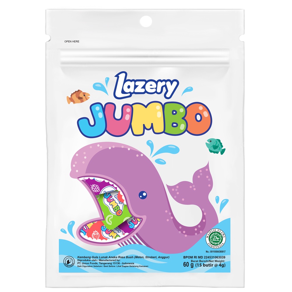 

Lazery Jumbo Permen Aneka Rasa 60 g