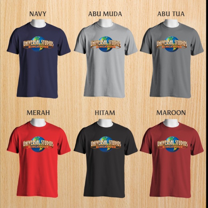 KAOS BAJU SINGAPORE UNIVERSAL STUDIO SINGAPURA SOUVENIR OLEH SUVENIR BEST QUALITY 