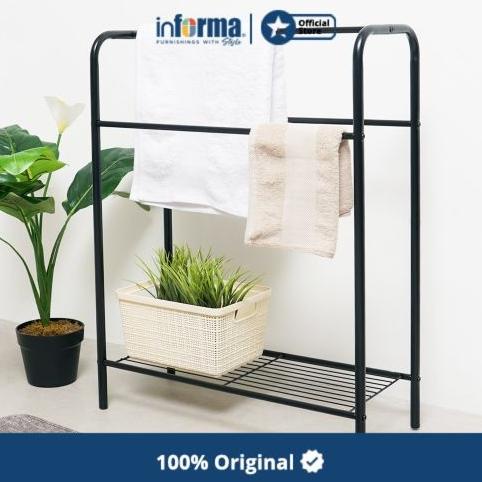 Informa - Jemuran Handuk Indoor 63.5X25.5X80 CM - Hitam