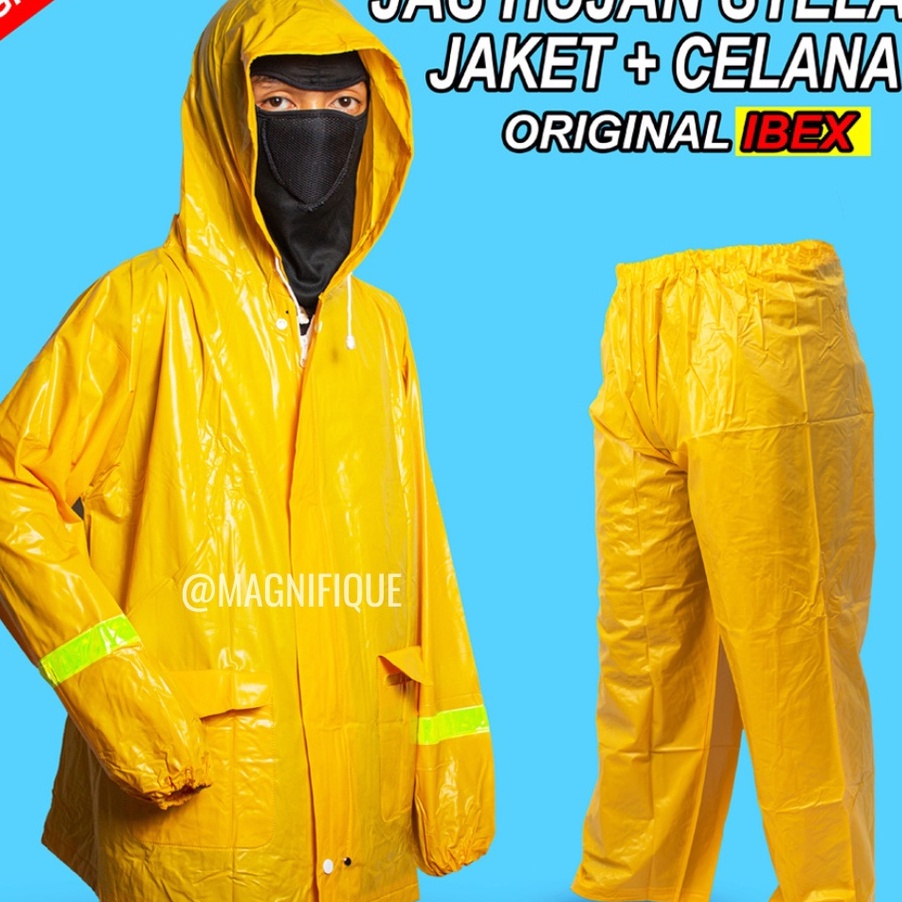 Restock Mantel Hujan Dewasa Jas Hujan Proyek Tebal Jas Hujan Pria Tebal bahan karet Jas Hujan Jaket 
