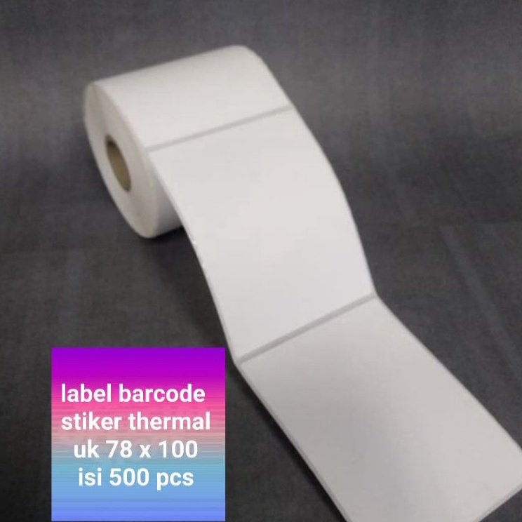 

Laris SFGW8 LABEL BARCODE THERMAL 78X100 MM / 78X100MM / 80 x 100 mm / 4" x 3" CORE 1 INCH F40 ☈Best Terlaris