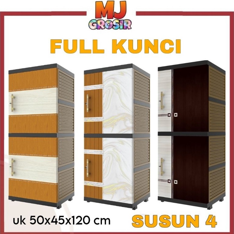 [MJ] NAIBA/NANDOS _ LEMARI PLASTIK NACASE NAIBA SUSUN 4 /Lemari pakaian 7204/7234 81