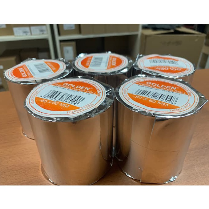 

60 KERTAS STRUK THERMAL Uk. 80mm x 80mm , MERK VSC-NEO PAPER q77cr