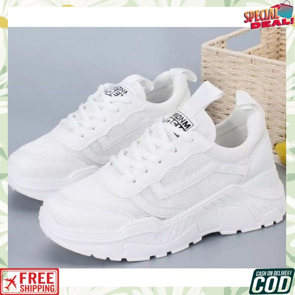 Sepatu Sekolah Remaja Smp Sma Sneakers Wanita Kekinian Srs Cewek Hits Murah Spatu Kets Korean Style 